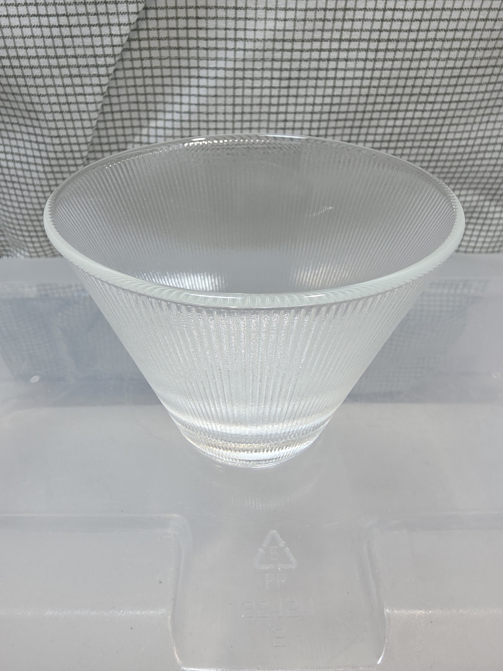 Vintage 1950s Federal Glass Norse Ribbed Punch Cup MCM 5 Oz Set Of 6